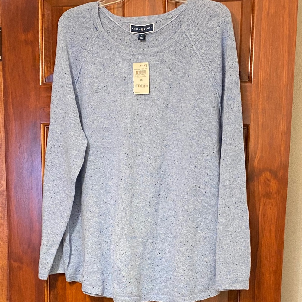 KAREN SCOTT LONG SLEEVE SWEATER